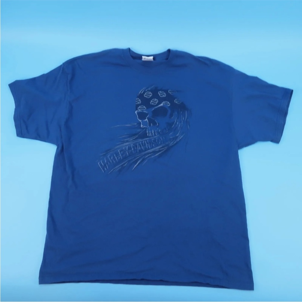 Harley Davidson Mens Skull Cards Dice Motorcycle Mobile Bay AL T-Shirt Size 2xl